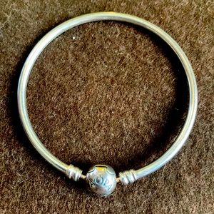 Pandora bangle, round Pandora bead opening bracelet